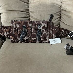 Coach Signature Pattern Belt Bag